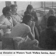 Group discussion at Western Youth Welfare Service